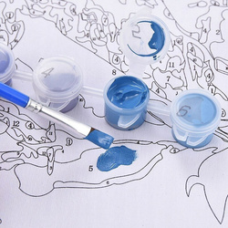 OBRAZ DO MALOWANIA DLA DZIECI 40X50 CM TYGRYS