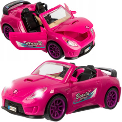 KABRIOLET AUTO DLA LALKI LALEK RÓŻOWY ZESTAW ZABAWKA LALKA DLA DZIEWCZYNKI