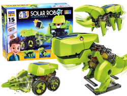 ZABAWKA SOLARNA DINOZAUR 4W1 EDUKACYJNY ZESTAW ROBOT Owad DO SKŁADANIA 