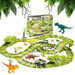 TOR WYŚCIGOWY Elastyczny Dino Park XXL DINOZAUR JURASSIC NA BATERIĘ KOLEJKA