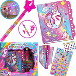 JEDNOROŻEC Magiczny Sekretny Pamiętnik NOTES na Kluczyk ze schowkami Zestaw