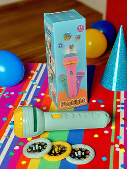 RĘCZNY PROJEKTOR RZUTNIK DO POKAZ SLAJDÓW ZDJĘĆ ZABAWKA DLA DZIECI LATARKA