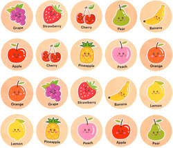 Drewniana Gra Memory Owoce Memorki Drewno Pamięciowa Znajdź Parę Dla Dzieci