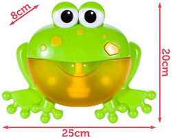 ŻABA DO ROBIENIA PIANY BANIEK MYDLANYCH ZABAWKI DO WANNY KĄPIELI DLA DZIECI