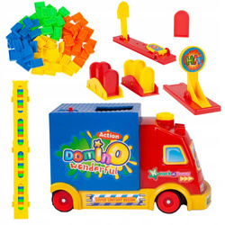 SAMOCHÓD DOMINO CAR Układa Klocki 100szt. DOMINO