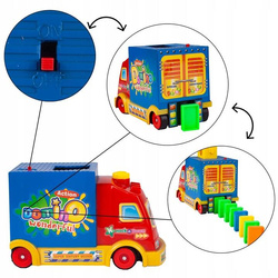 SAMOCHÓD DOMINO CAR Układa Klocki 100szt. DOMINO