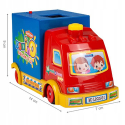 SAMOCHÓD DOMINO CAR Układa Klocki 100szt. DOMINO